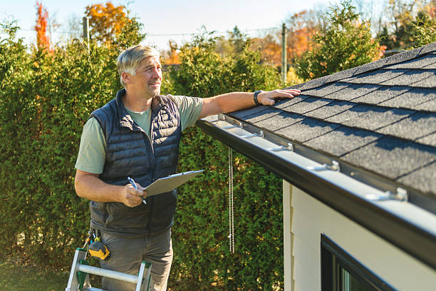 Professional Storm Damage Roof Repair technician working in Lee Center, IL